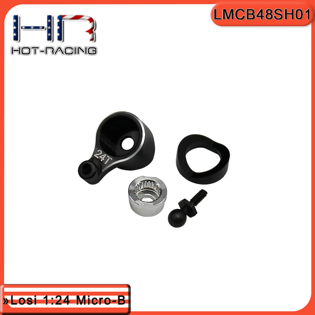 Hot Racing 24T Aluminum Servo Saver for Stock Servo Replace Plastic for Losi Micro-B/Micro-T​