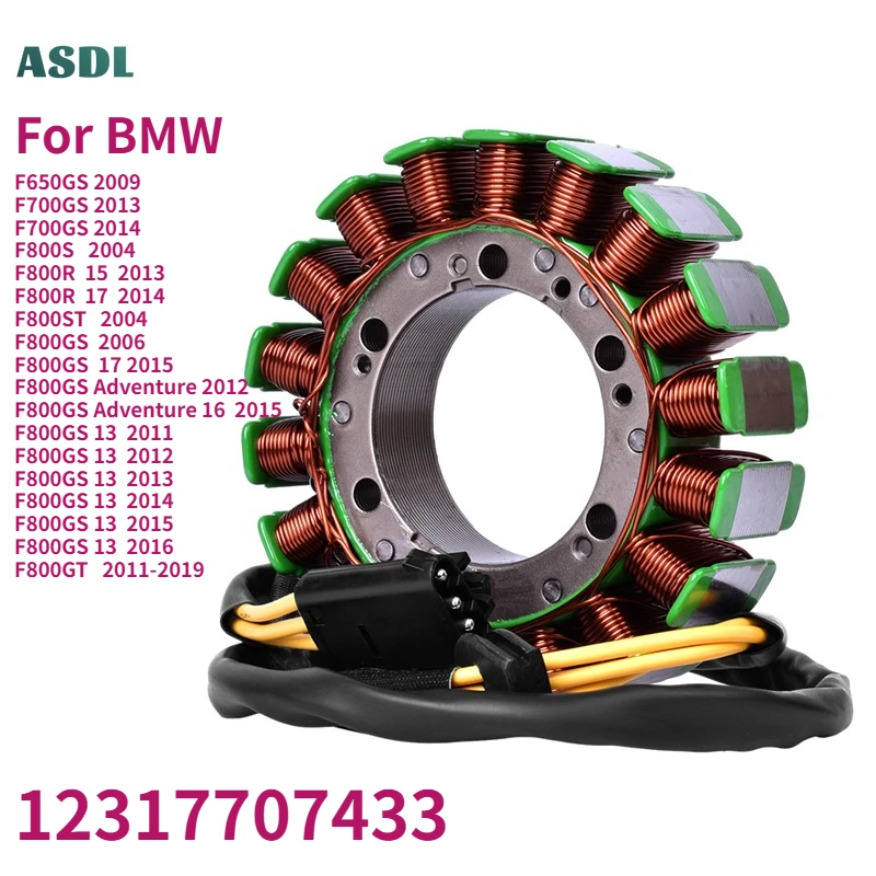 

Generator Magneto Stator Coil For BMW F650GS F700GS F800S F800R F800ST F800GS F 800 GS Adventure F800GT 2011-2019 12317707433