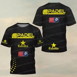 New Summer Men Fashion Sports T-Shirt Boutique Padel Tennis Tops Tees Male Casual Stylish Short Sleeve Clothing Training Jersey