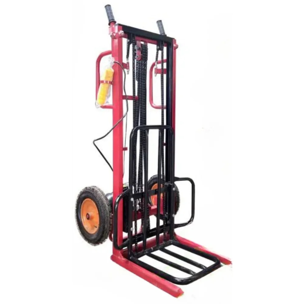 Electric stacker simple forklift small lift handling loading and unloading lift