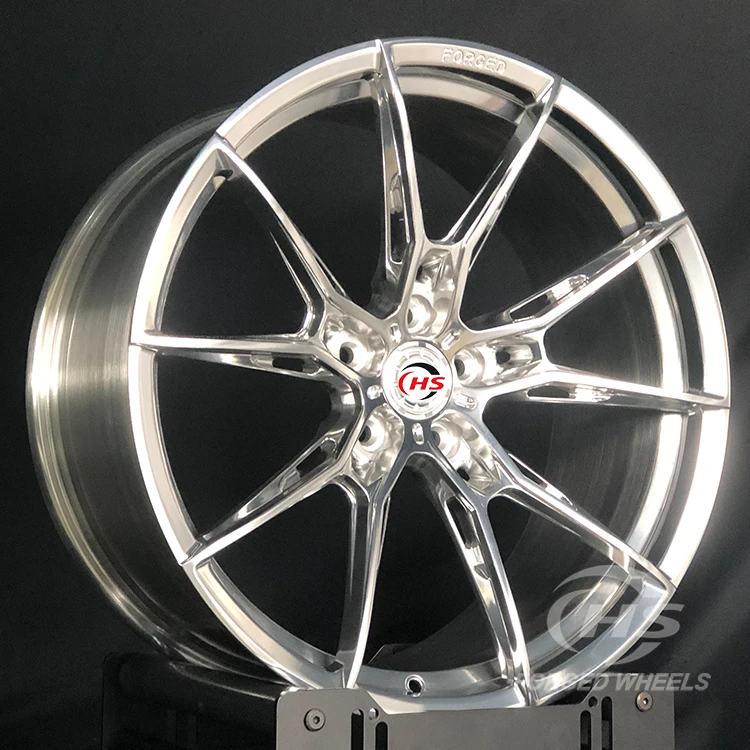 Custom Polished Passenger Car Wheels Rims 5x120 5x114.3 Forged Aluminum Alloy T6061 for Model Y M3 M4 G30 F22  RS7