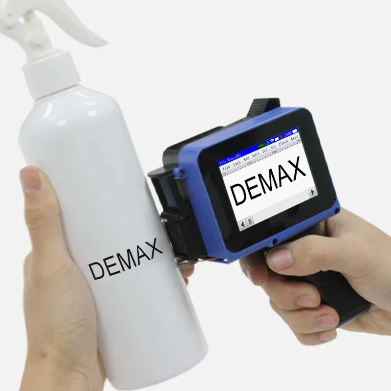 Mini Handheld Inkjet Printer Supporting 28 Languages, Portable Coding Machine for Label and Expiry Date Marking