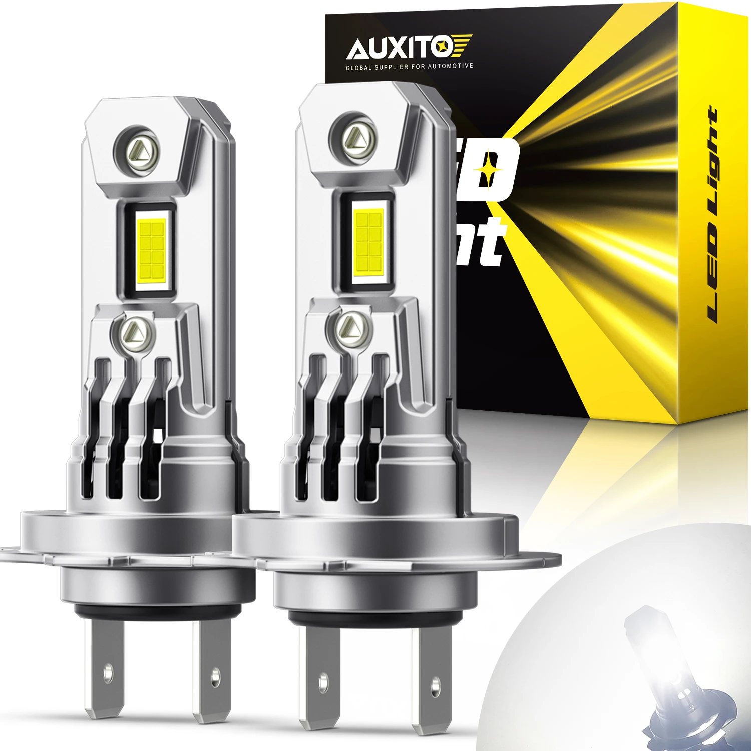 AUXITO 2Pcs 20000LM 100W H7 LED Canbus Headlight Bulb Trubo 12V for Kia Ceed jd Sportage Carens Rio Optima Forte Sorento Picanto