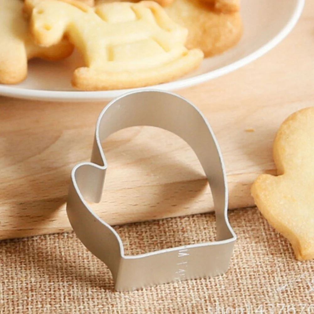 

Stainless Steel Biscuit Cookie Cutters Metal Fondant Mold Baking Stencils Molds Ideal Gift Valentine Birthday Christmas
