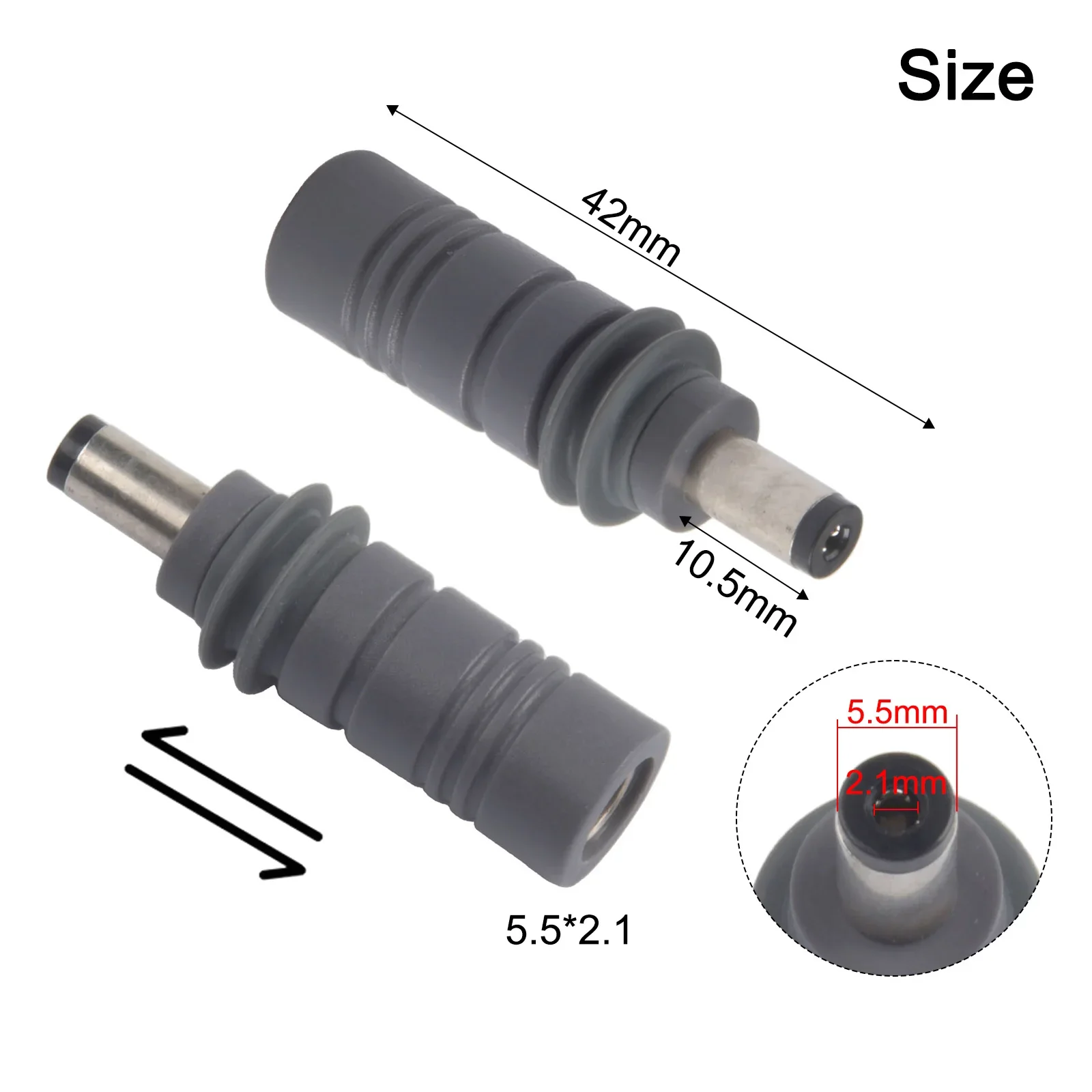 100W USB-C To 5521 Power Adapter With Connector Supports PD Protocol. Compatible With DC5521/Type-C Male And DC5521/DC5521.