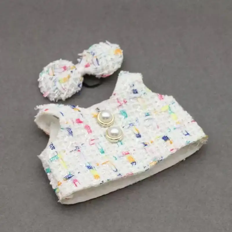 for 17CM LABUBU clothes Dolls  Girl Kid Gift Labubu clothes luxury Cute 17CM Doll Outfit Accessories Classic Dress Set