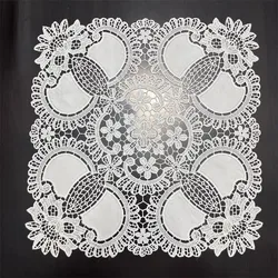 HOT cotton flower embroidery table place mat cloth Wedding Christmas dining placemat kitchen Table decoration and accessories