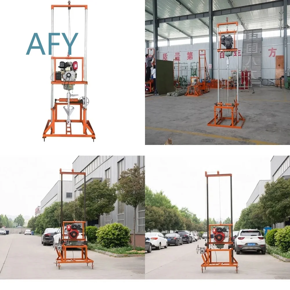 Portable Hydraulic Drilling Rig for Water Well Borehole 60m 80m 100m Depth Deep Well Drilling Equipment Mining Exploration