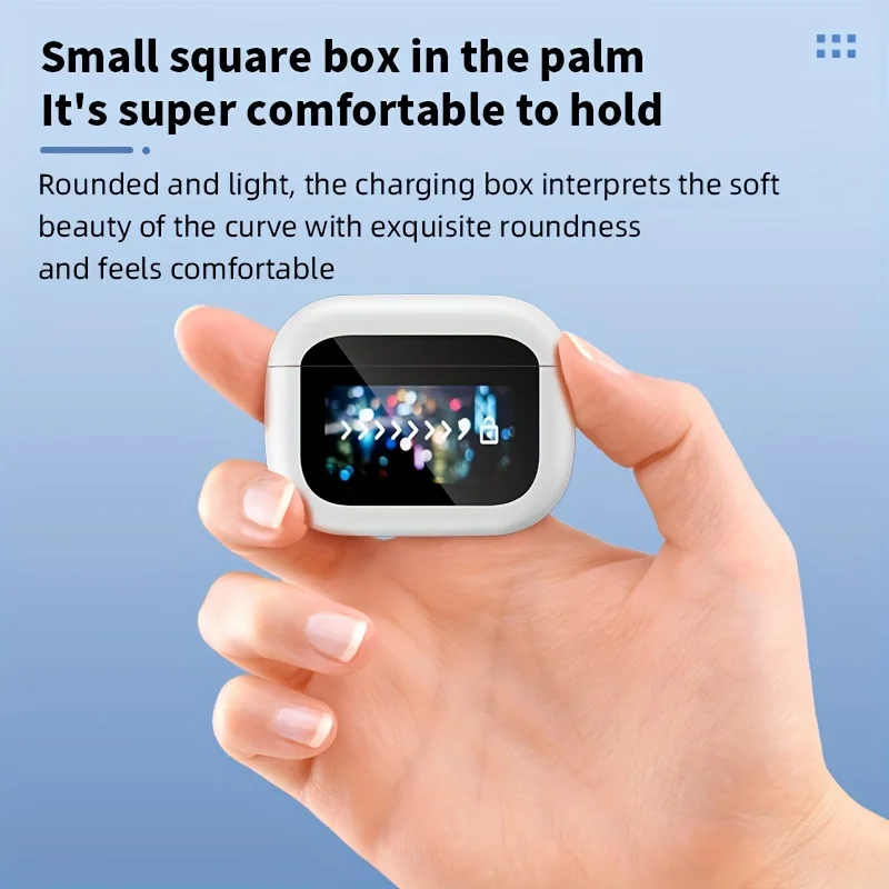 True Wireless Earbuds with Charging Case Wireless Earphones with Touch Screen HiFi Sound Quality Long Battery Life image 3