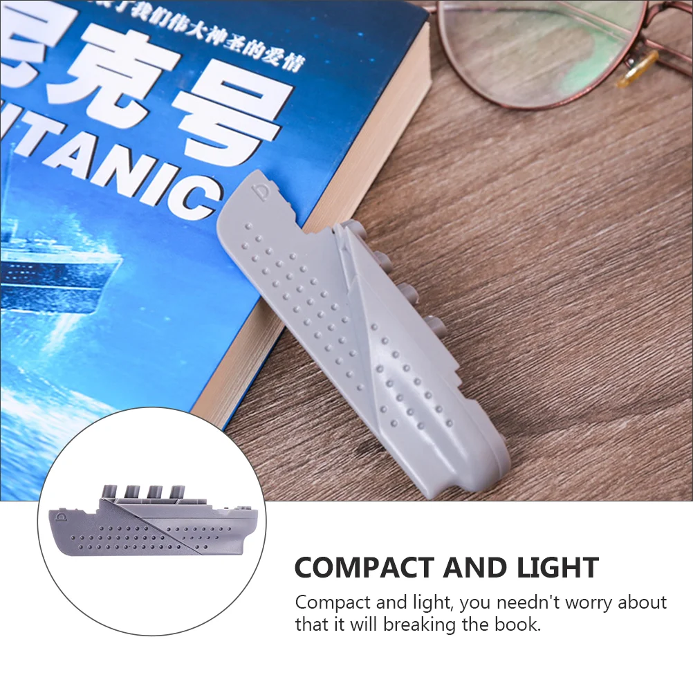 Bookmark Gifts Student Reading Plastic Magnetic Students Boat Shape Ship