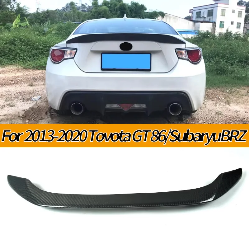 

Car carbon fiber rear wing trunk cover spoiler decoration Subaru BRZ Toyota GT86 accessories 2013-2020