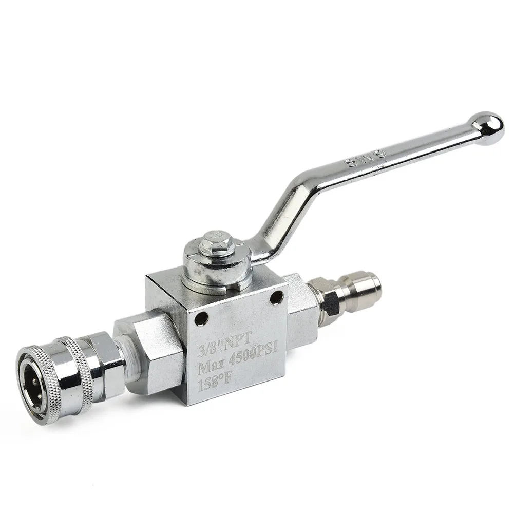 Kit de Válvula de Bola para Lavadora de Alta Pressão 3/8 Polegadas Conector Rápido de Alta Qualidade