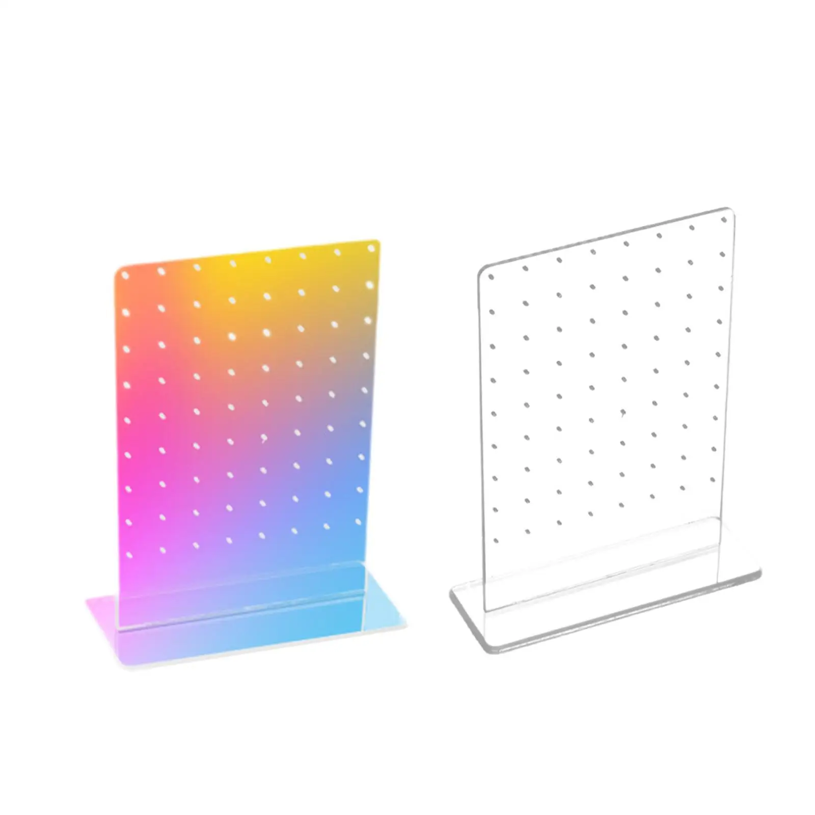 Akrylowy uchwyt na kolczyki Stojak na kolczyki 72 otwory Blat damski Stojak na kolczyki Stojak na kolczyki do sypialni w sklepie jubilerskim