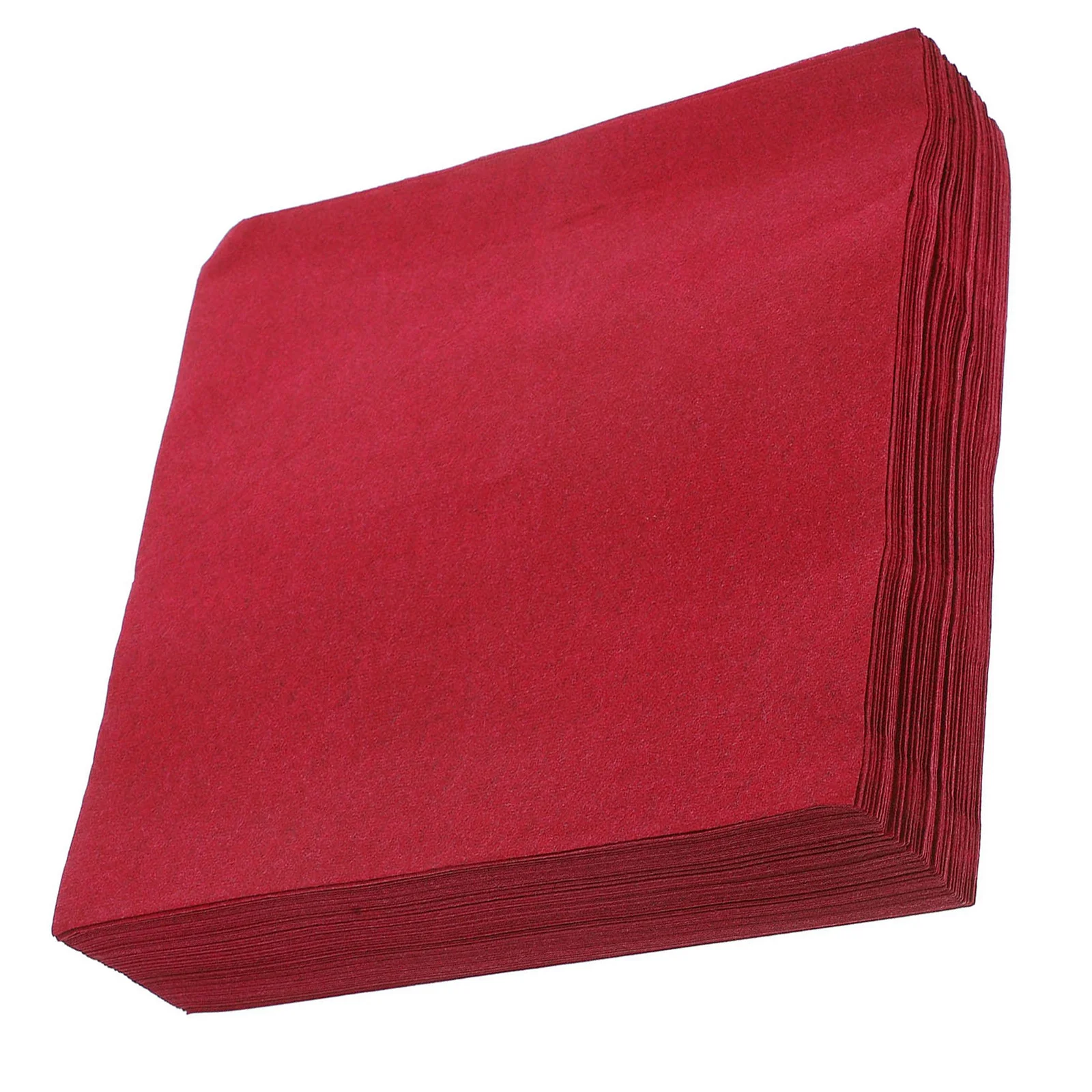 25 قطعة مناديل عشاء ورقية ممتازة للاستعمال مرة واحدة باللون الأحمر الداكن لطاولات الزفاف وحفلات الزفاف وحفلات الزفاف وحزمة مناديل اليد للضيوف