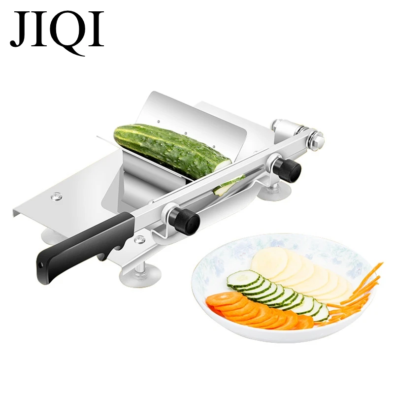 JIQI Meat slicing machine Alloy+Stainless steel Household Manual Thickness adjustable meat and vegetables slicer