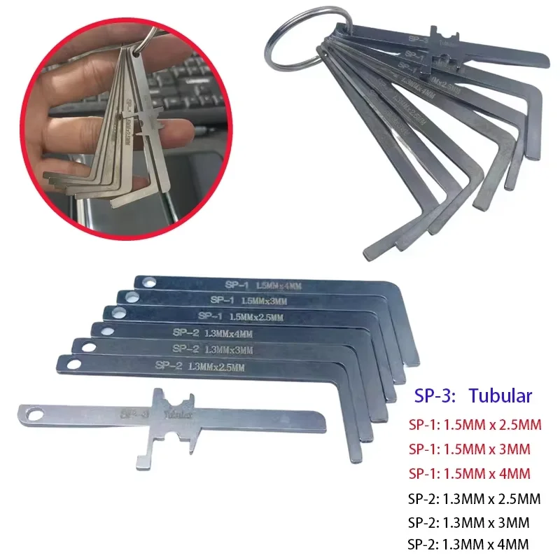 

New 7PCS locksmith box pin tool kit ejector pin plastic work nail tool kit locksmith locksmith push rod