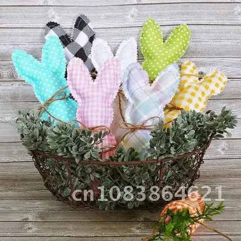 

Spring Home Decoration DIY Craft Supply Easter Rabbit Holiday Party Kids doll Toys Gifts Easter Decoration Cloth Bunny Ornaments