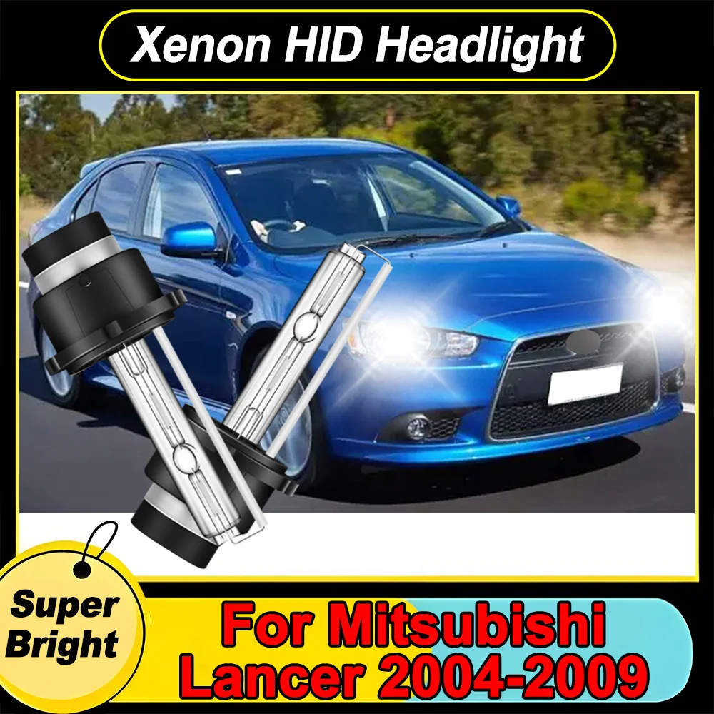

2PCS D2S 35W 6000K White Xenon HID Headlight Low Beam Bulb High Quality Car Light For Mitsubishi Lancer 2004-2009 Super Bright