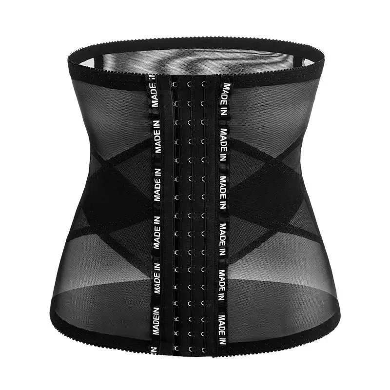 Waist Trainer Body Shaper Thin Section Abdominal Belt Mesh Cross Elastic Girdle Breathable Sports Fitness Waistband Waist Clip