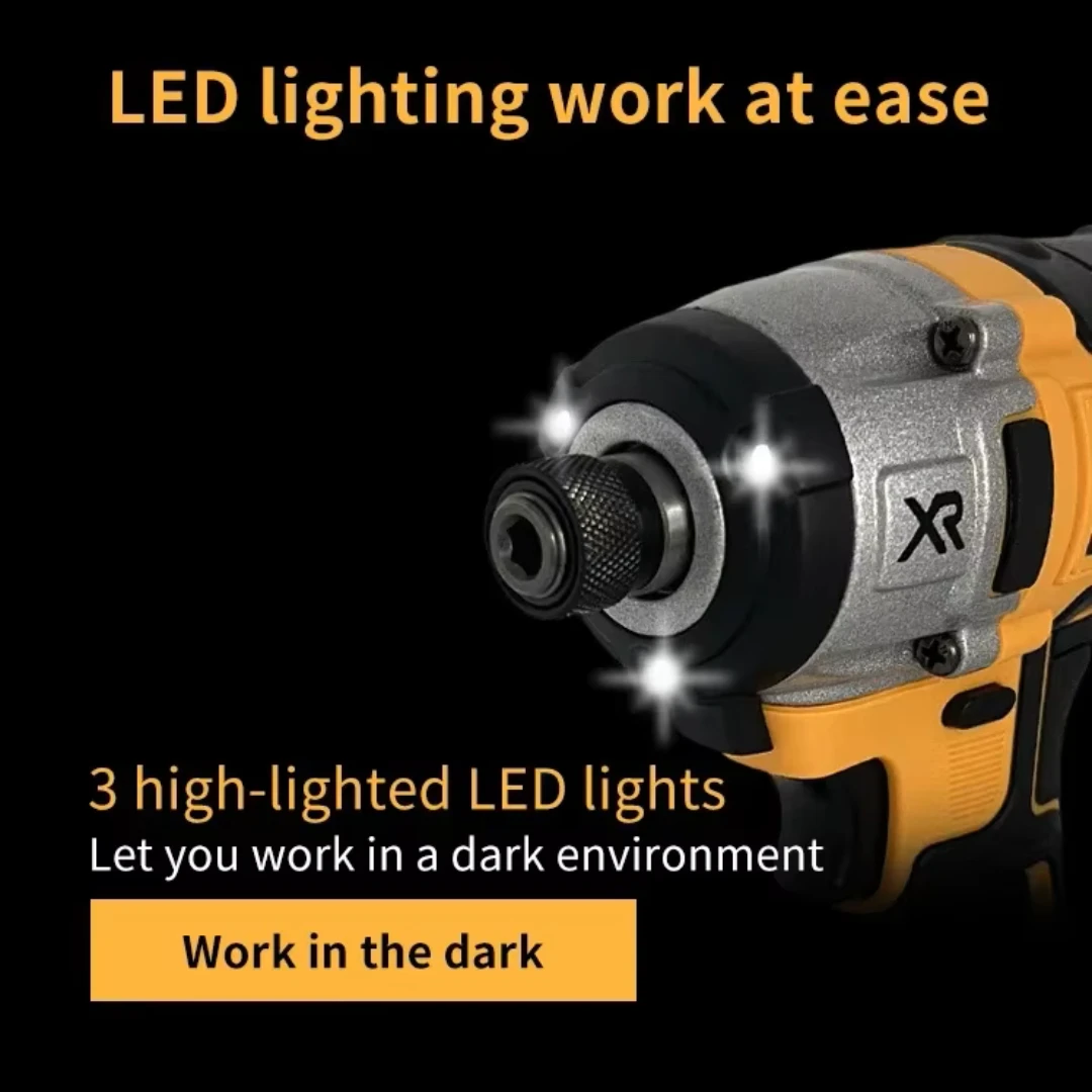 新しい Dewalt 電動インパクトドライバードリル 3250RPM 速度ブラシレスモーター 1/4 電動工具電動ドライバー 20V バッテリー DCD887