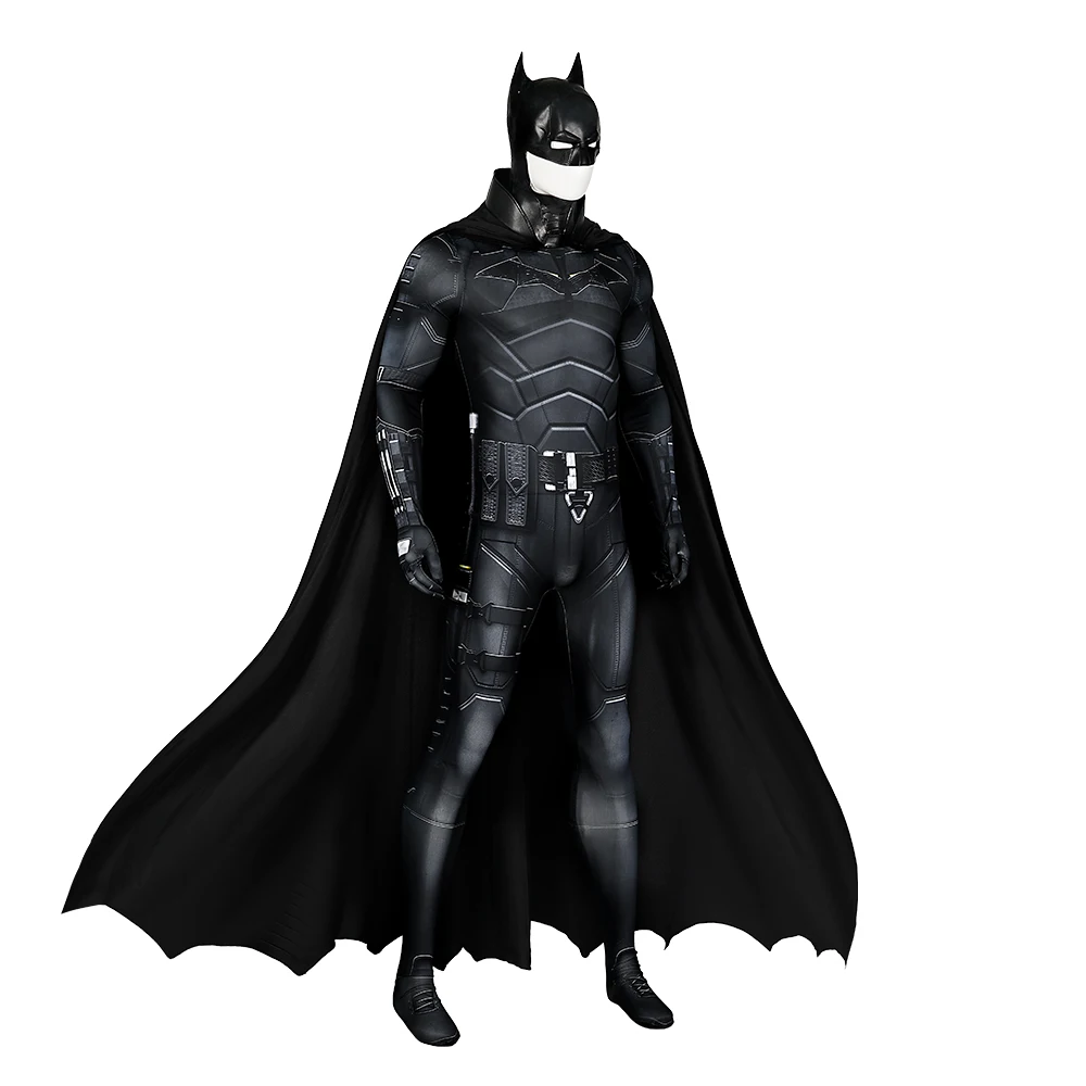 Bat Cosplay Halloween Bruce Costume Adult Superhero Wayne Jumpsuit Fancy Battle Uniform Black Suit Halloween Carnival Clothing