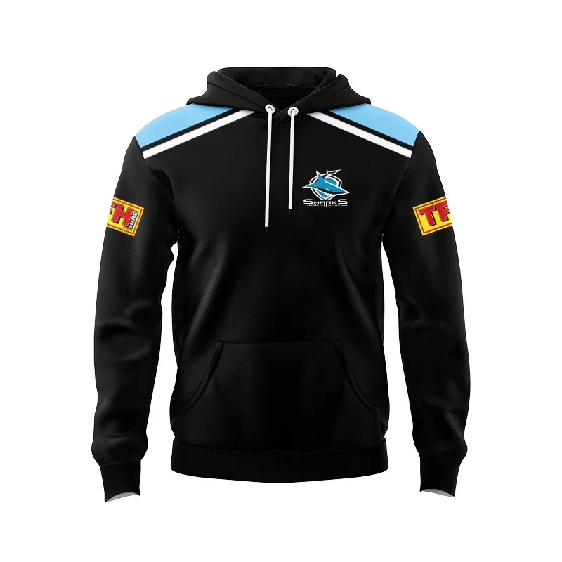 2026 Sharks Home Men's Hoodie Rugby Shirt Size s-5XL 