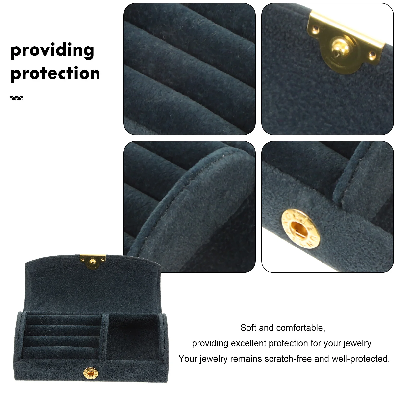 Jewelry Storage Box Arch-Shaped Design Scratch-Proof Travel-Friendly Earring Organizer For Bracelets Necklaces Trinket Case