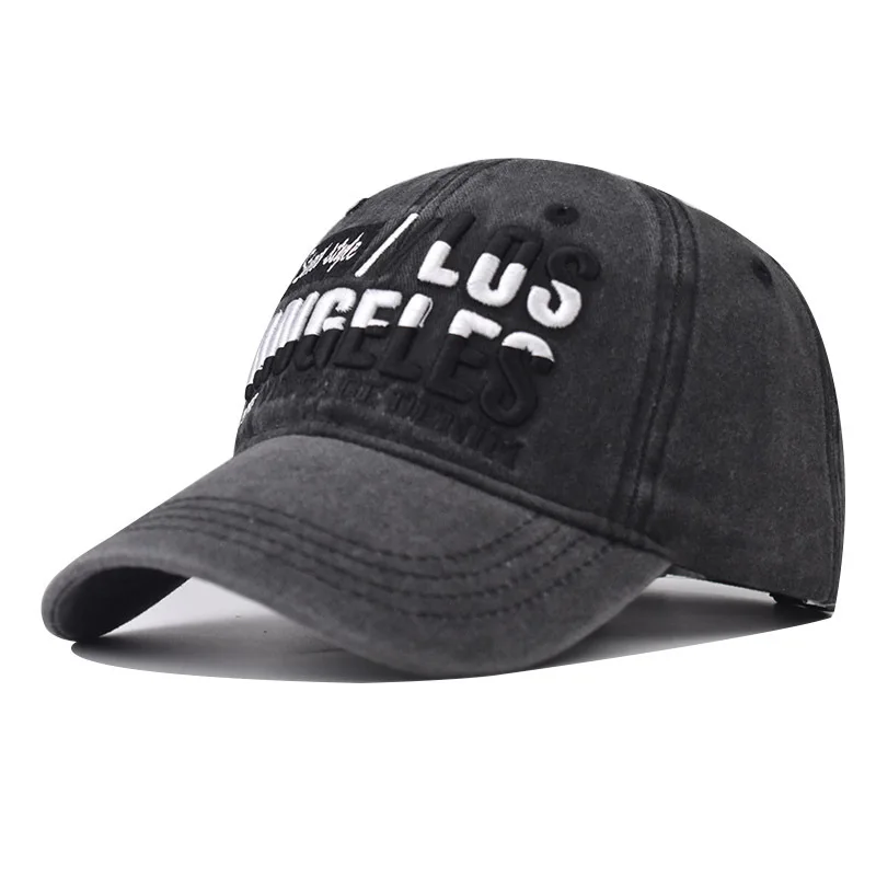 

Washed Vintage Los Angeles Embroidered Baseball Unisex Classic Letter Distressed Dad Hat