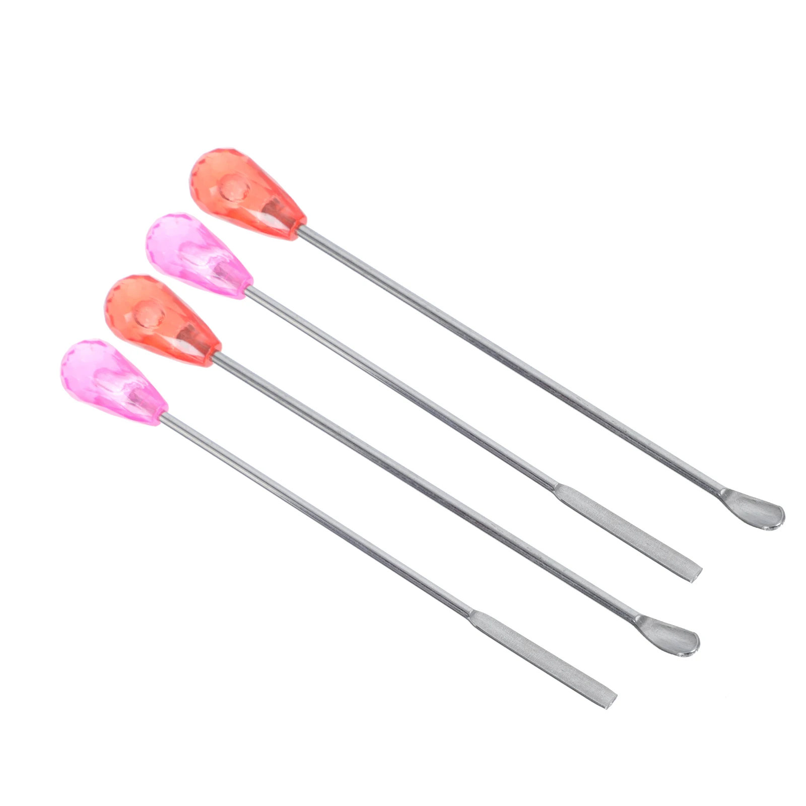 

4Pcs Stainless Steel Stirring Sticks Pigment Mixer Spoons Reusable Compact Mixing Tools for Tattoo Ink Paint and Glue