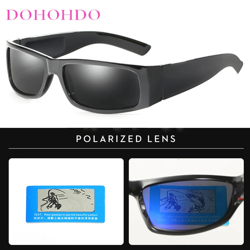 

Square Cycling Eyewear Polarized Sports Sunglasses Men Women UV400 Brand Night Vision Glasses Driving Fishing Anti-Glare Goggles