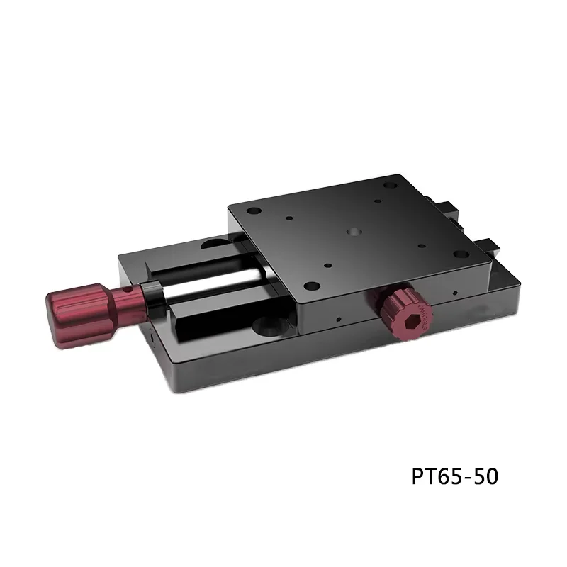 PT65 series dovetail groove direct drive Manual Linear Stage, one-dimensional manual fine-tuning sliding table