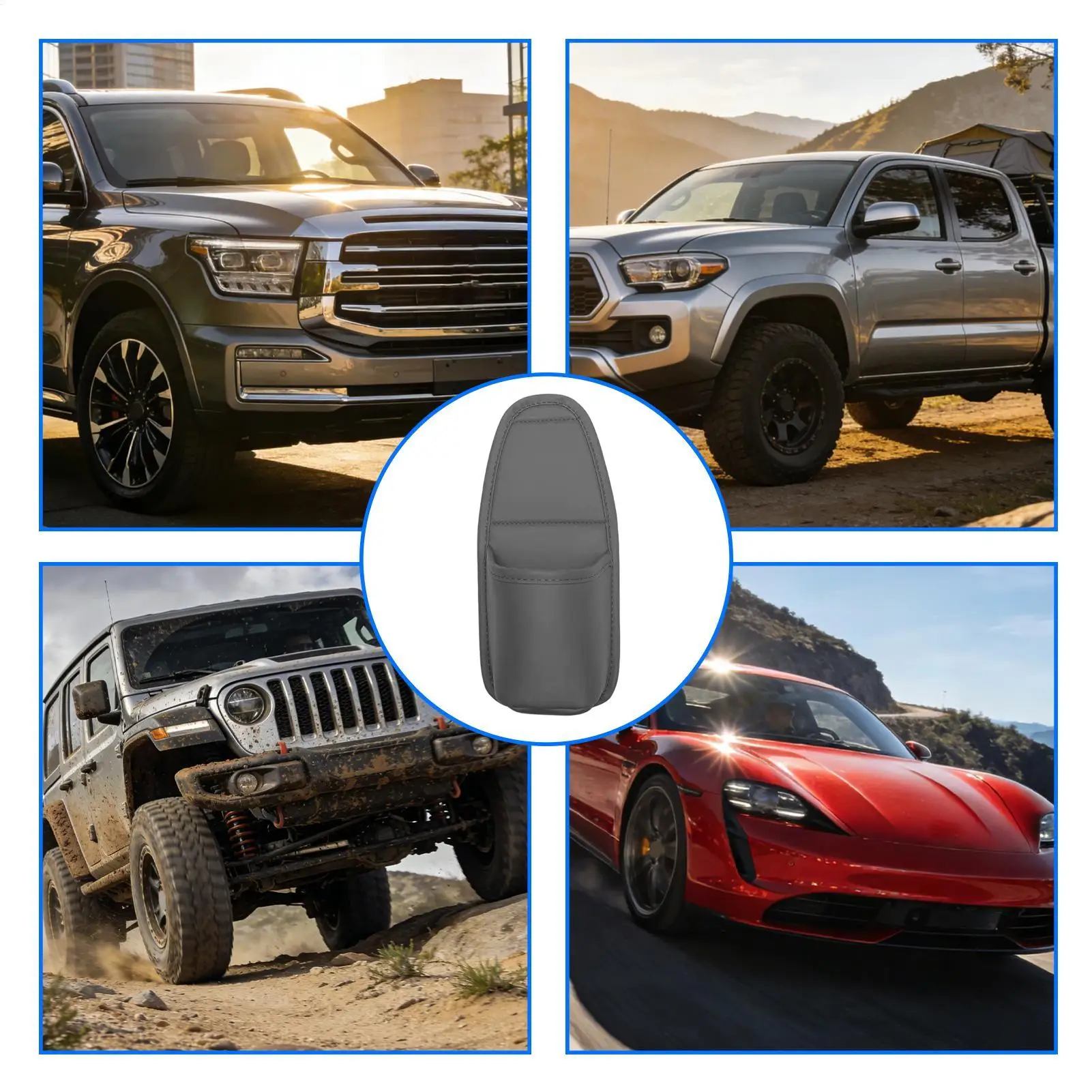 PU Car Door Cup Holder Multifunctional Adhesive Storage Pocket Auto Door Mount Drink Bottle Holder Phone Sundries Storage Bag