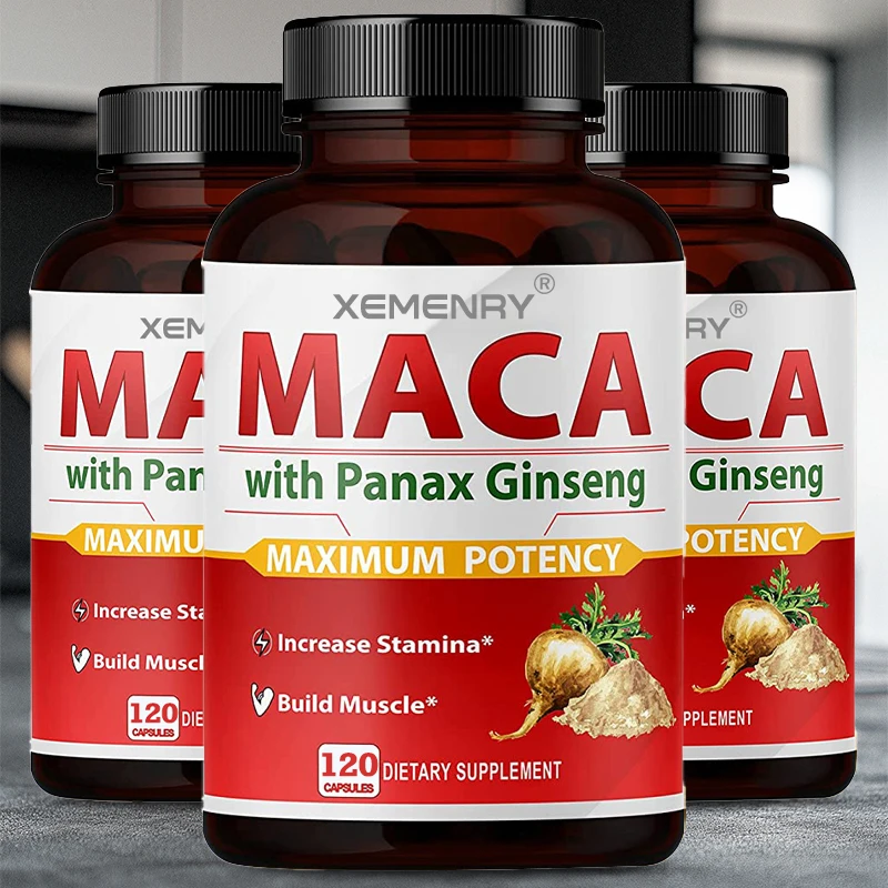 

Maca Capsules - Increase Size, Hardness, Improve Strength, Relieve Fatigue, Natural, Maca, Ginseng