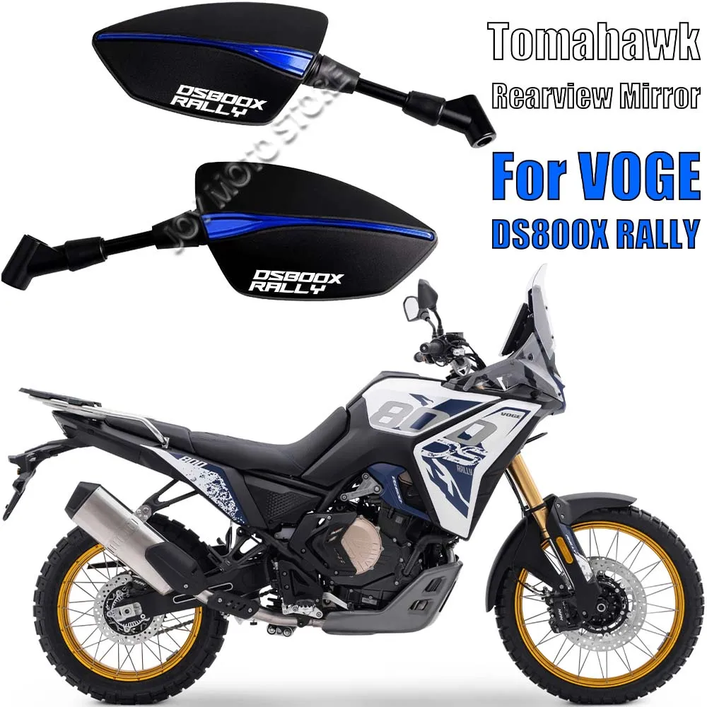 For Voge DS800X Rally Universal CNC Aluminum Tomahawk Rearview Mirrors 8mm 10mm Motorcycle Side Mirrors