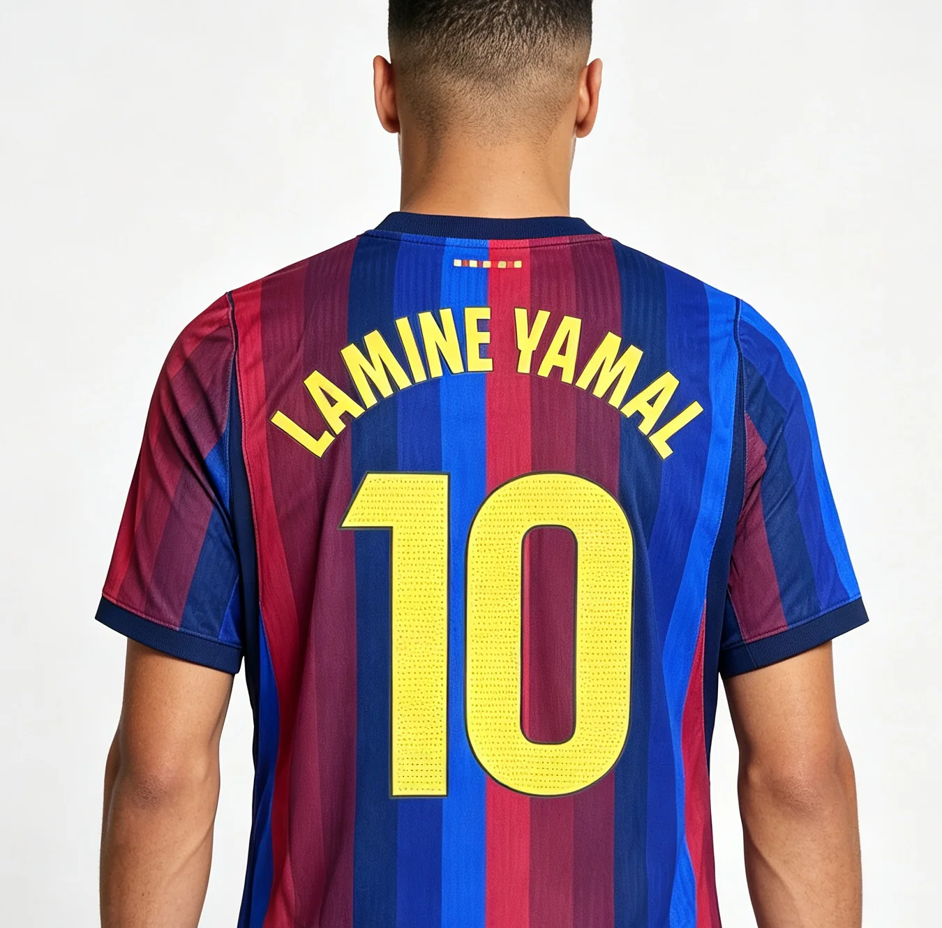 Lamine Yamal Nr. 10 Fußball 3D-Trikot 2026-2027 Barce Club Herren- und Damen-Bequemes und Atmungsaktives Lockeres Y2K-Shirt