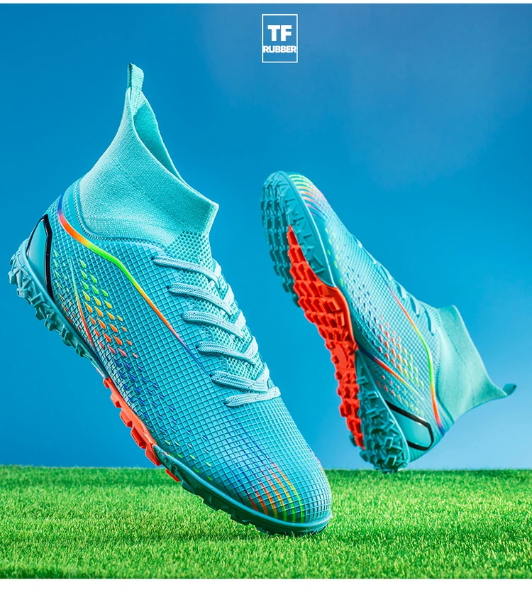 Fußballschuhe Herren X2308 Weiß TF/FG Original Professionelle Jugend Anti-Rutsch Indoor Fast Soccer Outdoor Training Fußball Sneaker – Detail 11