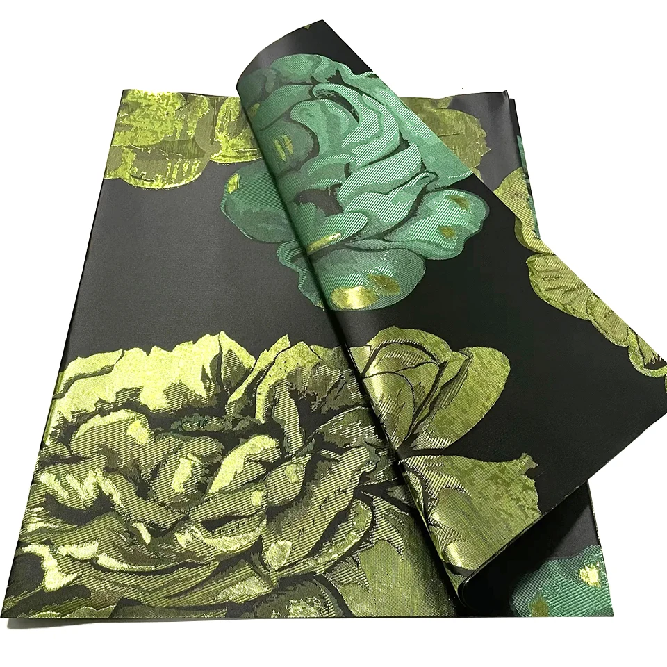 Nigerian Head Tie Fabric 2.5 Yards 2pcs, African Sego Gele and Wrapper for Sewing,Wedding Party Headwear Craft Textile TXH-19-15