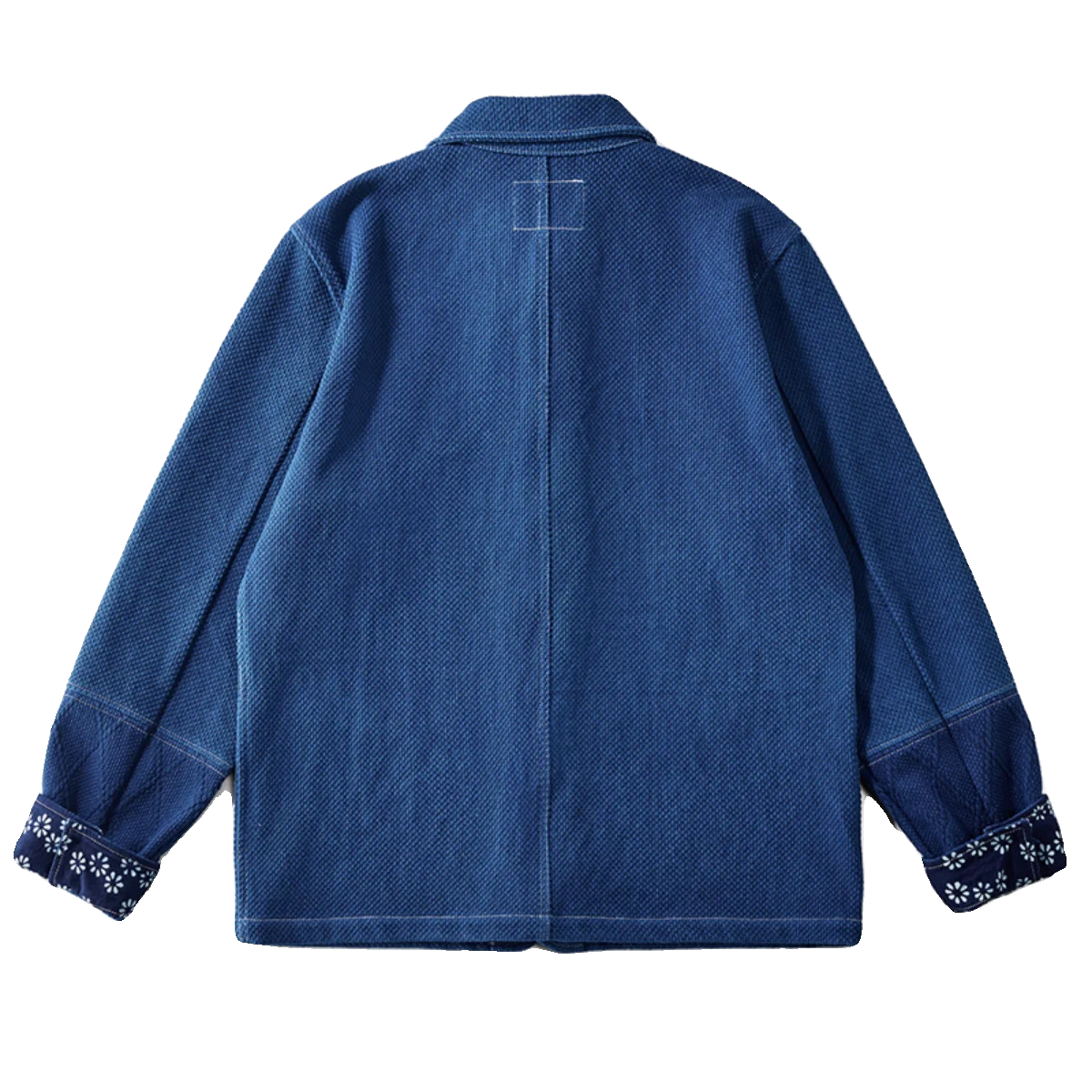 Hoge kwaliteit zwaargewicht indigo blauw geverfd klassiek Frans werkkleding jack heren retro gewassen herfst winter dikke jas 100% katoen