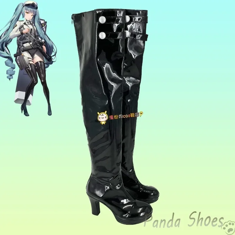 รองเท้าคอสเพลย์อนิเมะเกมเทพีแห่งชัยชนะ NIKKE รองเท้าบูทคอสเพลย์การ์ตูน สำหรับงานคอนเวนชั่น ปาร์ตี้ฮาโลวีน