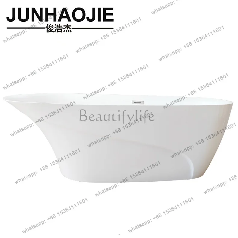 Hotel B & B project with acrylic simple thin edge seamless splicing modern independent bathtub