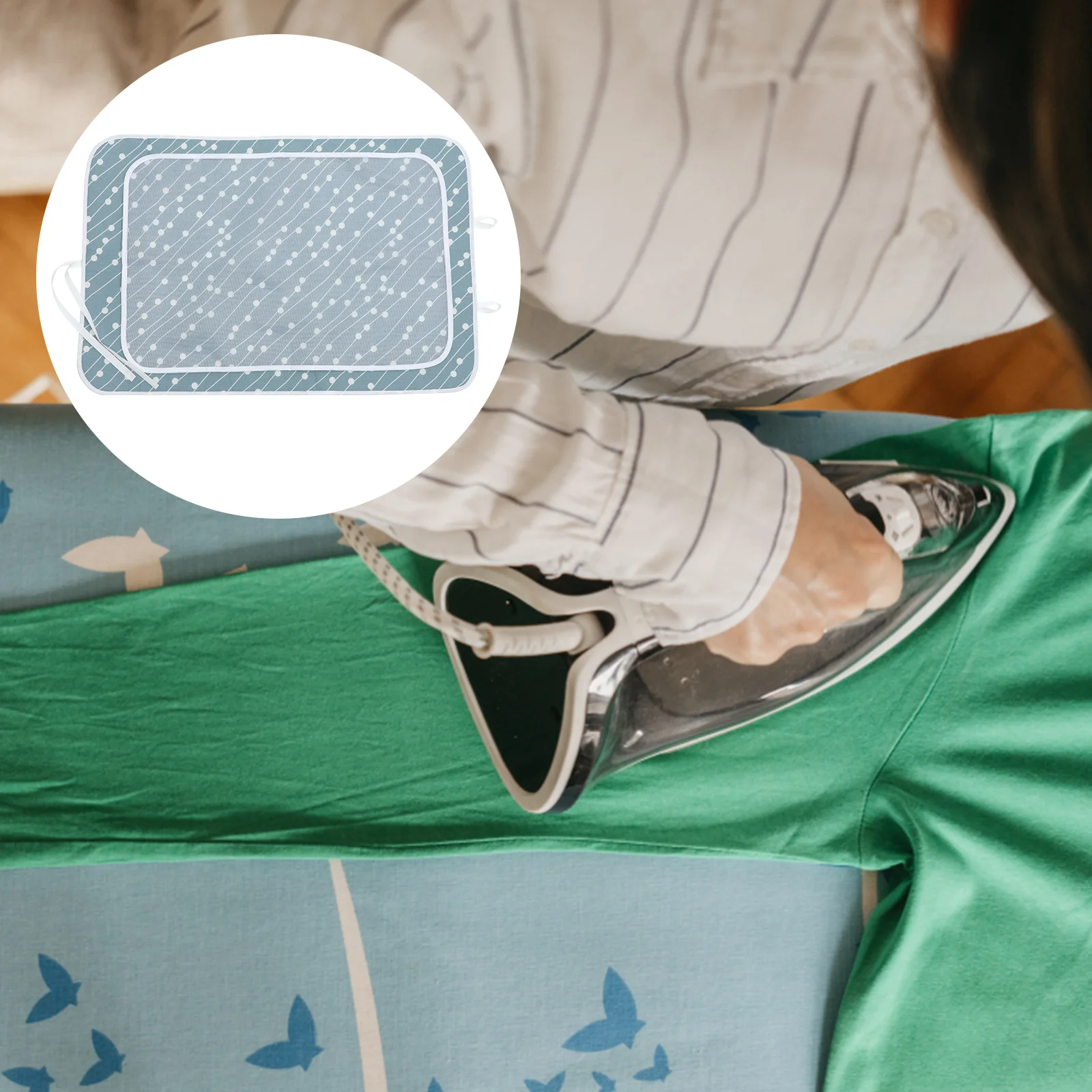 

Foldable Ironing Mat Heat Resistant Pressing Cloth for Table Top Protection Multi-Use Mesh Pad Household Ironing Solution