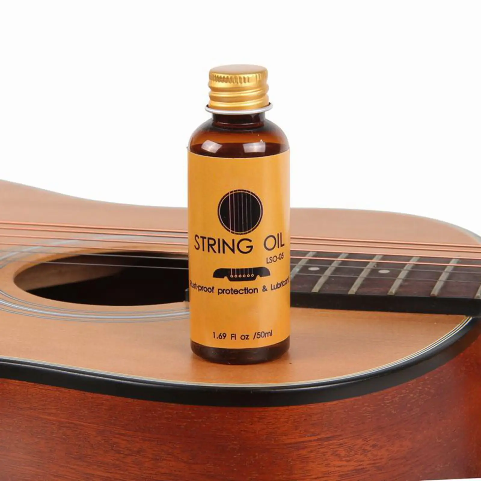 Lemon Essential Oil, Guitar String Oil.50ml Guitar Accessories. for Guitar and Other String Instruments Rust Formula