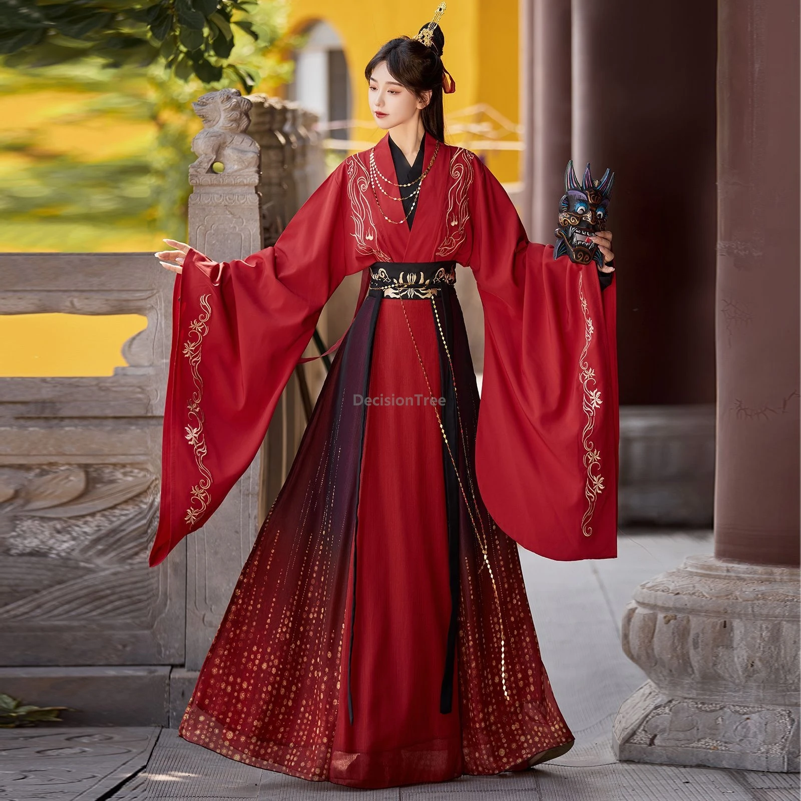 

2026 dazzling chinese wei jin hanfu crossed collar warring states robe daily improved elegant fashionable women's hanfu outfit