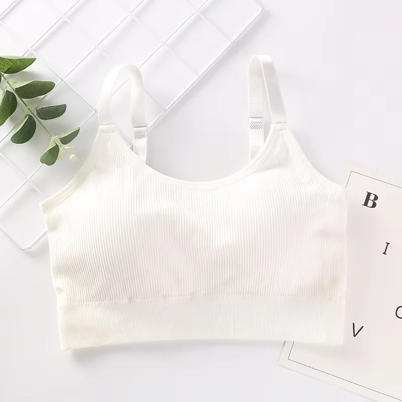 Wireless Seamless Bra for Women Cotton Comfort No Steel Ring Padded Sports Lingerie Top Beauty Back Multi Color Bralette image 3
