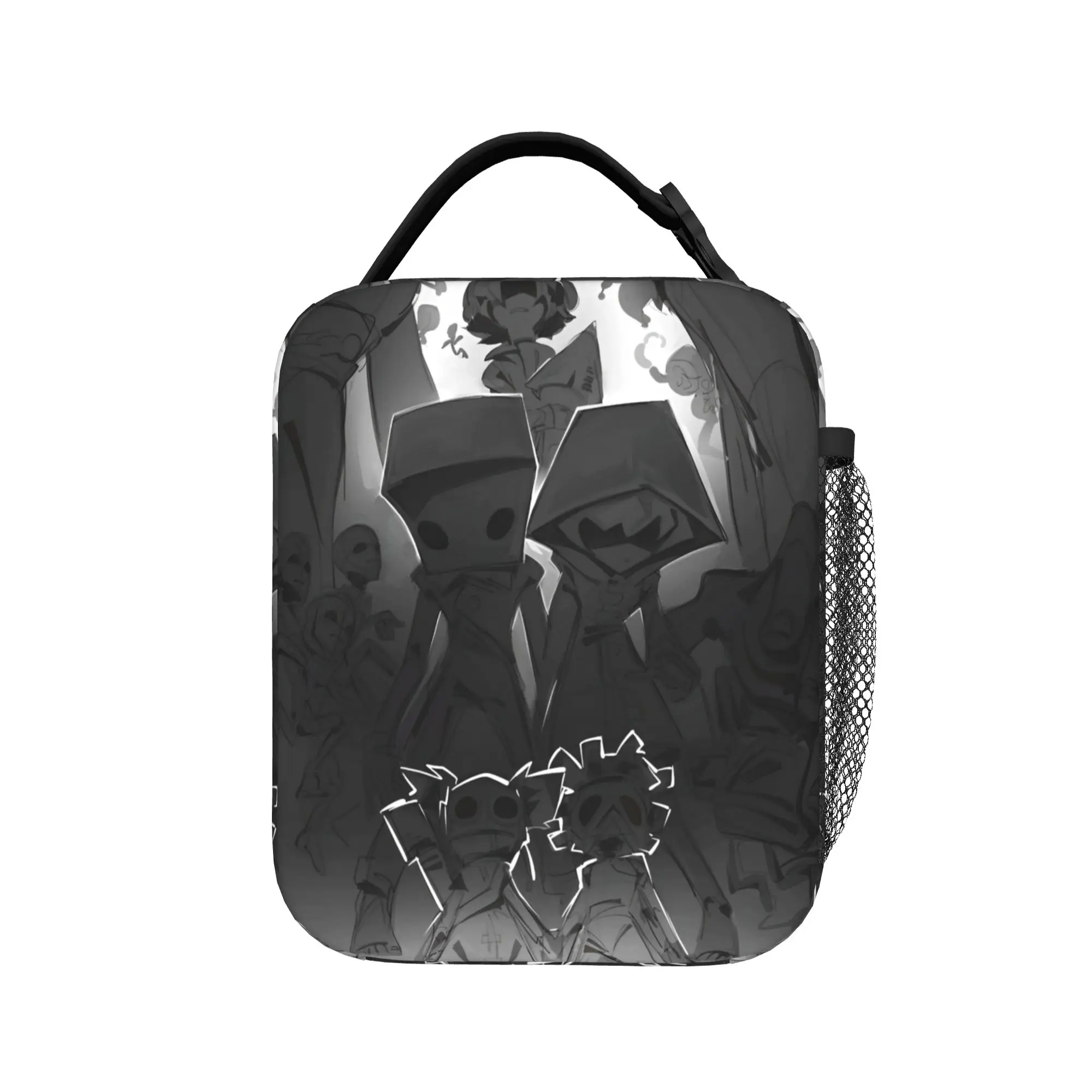 Little Nightmares  Insulated Lunch Bag Cooler Bag Reusable,Meal Container Puzzle Survival Portable Tote Lunch Box Bento Pouch