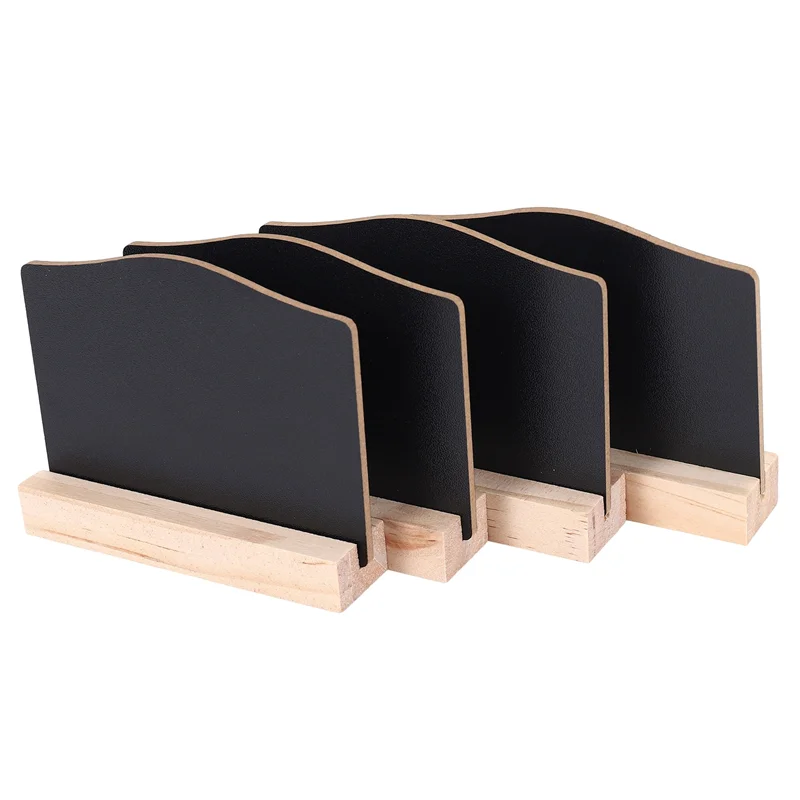 GO-4 PCS Mini Chalkboard Signs For Chalk Sign,Food Labels Message Board Signs For Party Restaurant Wedding