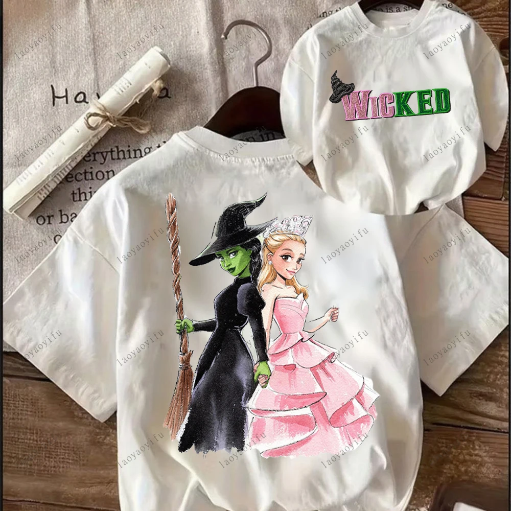 الشريرة تي شيرت مطبوع المرأة تي شيرت عالية الجودة القطن قصير الأكمام س الرقبة الشارع الشهير تيز الملابس الجمالية النساء الملابس #2