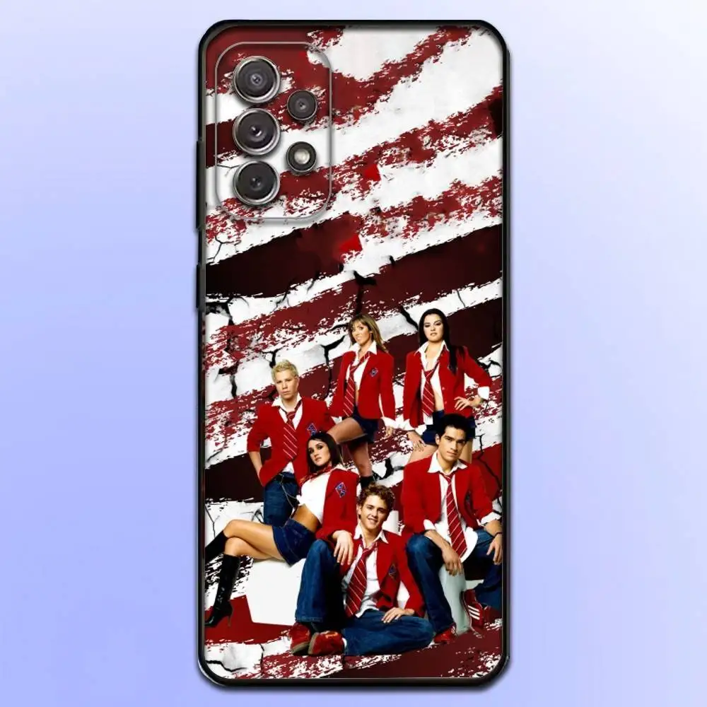Funda de teléfono RBD REBELDE V para Samsung S 25,24,23,22,30,21,10,9,Ultra,Plus,Lite,FE,4,5 G, funda negra suave