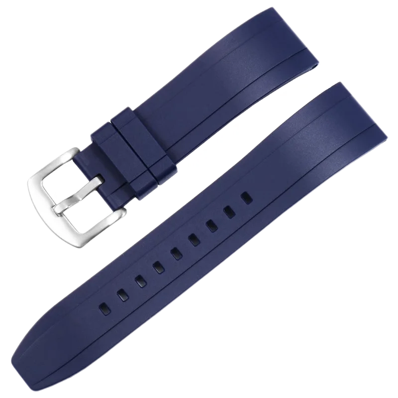 Fluorine Rubber Strap Substitute For EFV540 506/EFS-S500 510/EFR-303 Series Soft Silicone Watchband 18/20/22/24mm