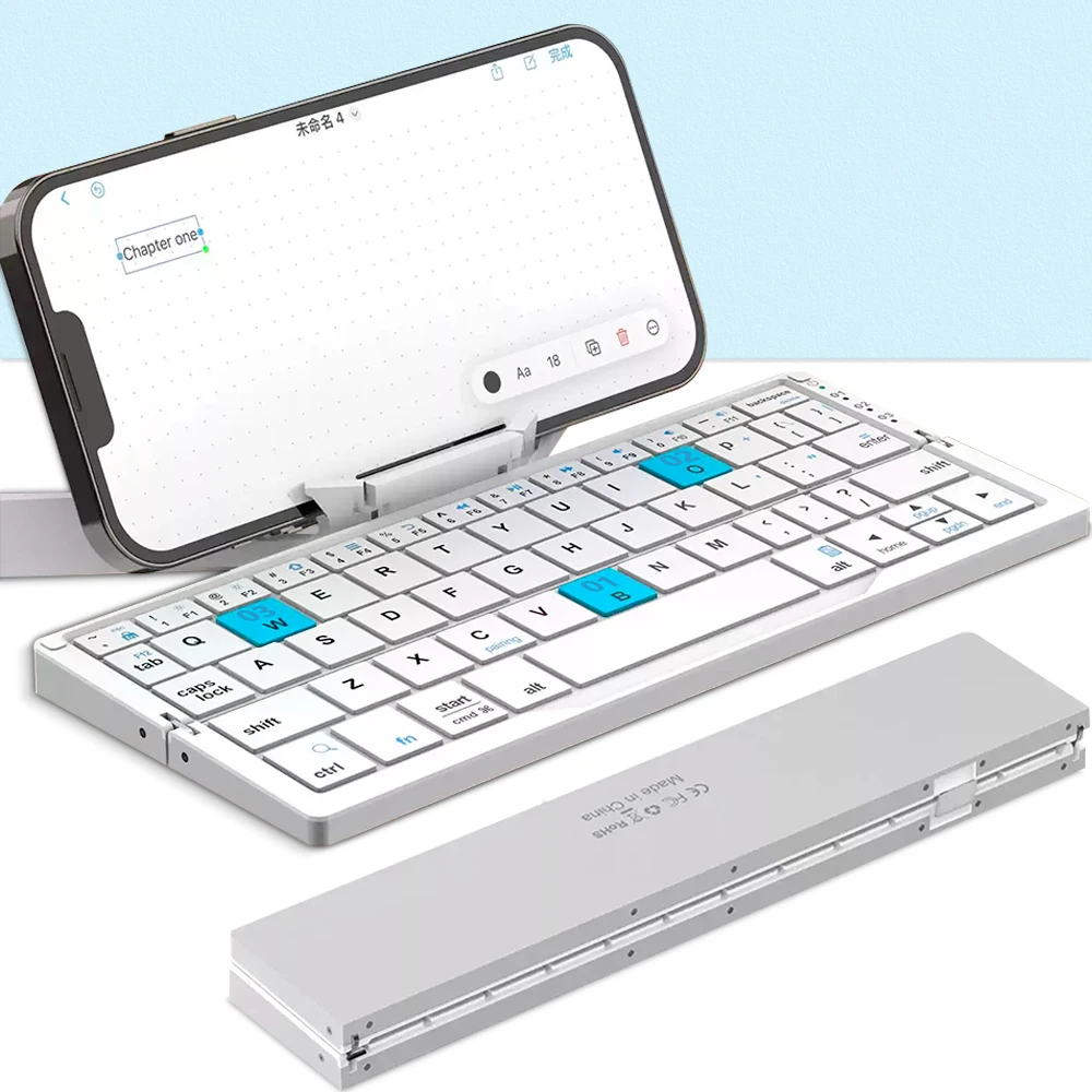 Wireless Folding Keyboard Suitable For Mobile Phones Tablets Computers Bluetooth Keyboard Mini Mobile Phone Keyboard Accessories